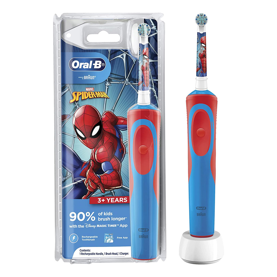Oral-B Vitality Power Kids 3+Years Electric Toothbrush - Spiderman ...
